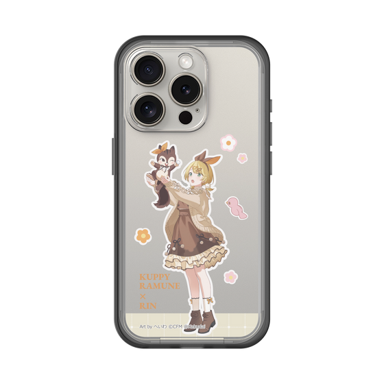 スリムプロテクションプレミアムケース［ 初音ミク×クッピーラムネ - 鏡音リン×ラム - 等身イラスト2 ］