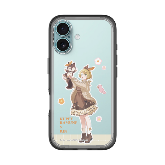 スリムプロテクションプレミアムケース［ 初音ミク×クッピーラムネ - 鏡音リン×ラム - 等身イラスト2 ］