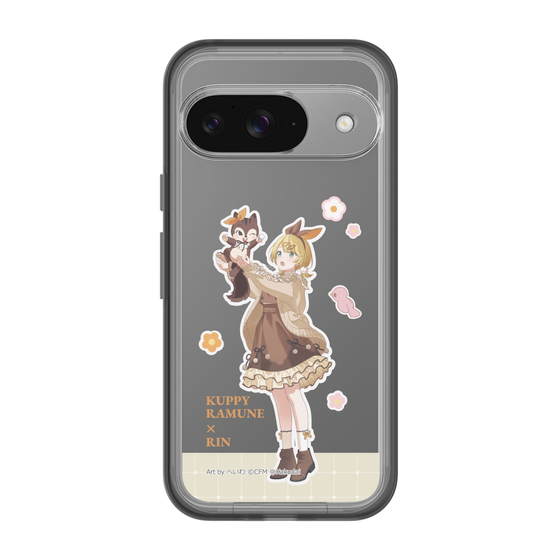 スリムプロテクションプレミアムケース［ 初音ミク×クッピーラムネ - 鏡音リン×ラム - 等身イラスト2 ］