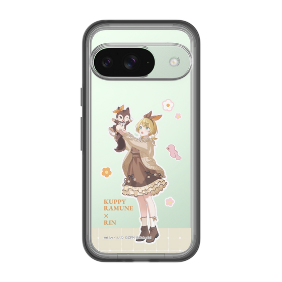 スリムプロテクションプレミアムケース［ 初音ミク×クッピーラムネ - 鏡音リン×ラム - 等身イラスト2 ］