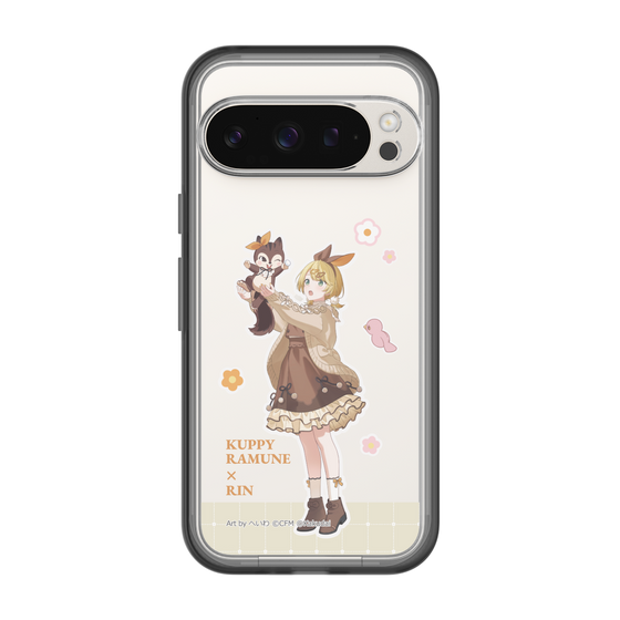 スリムプロテクションプレミアムケース［ 初音ミク×クッピーラムネ - 鏡音リン×ラム - 等身イラスト2 ］