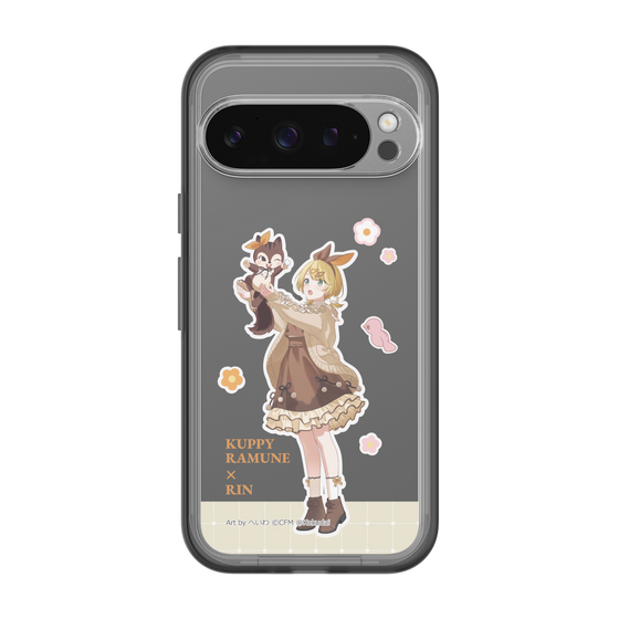 スリムプロテクションプレミアムケース［ 初音ミク×クッピーラムネ - 鏡音リン×ラム - 等身イラスト2 ］