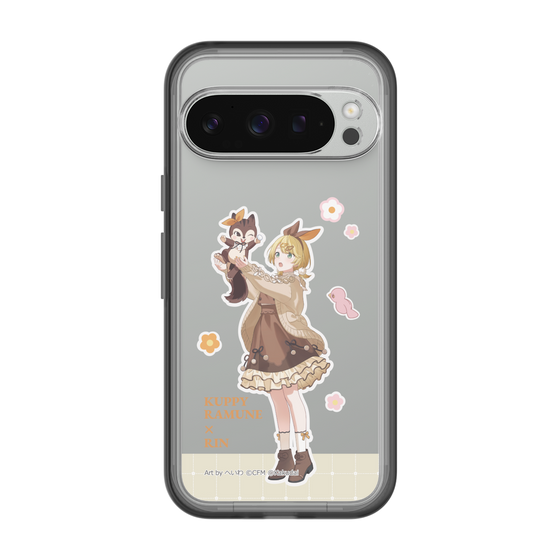 スリムプロテクションプレミアムケース［ 初音ミク×クッピーラムネ - 鏡音リン×ラム - 等身イラスト2 ］