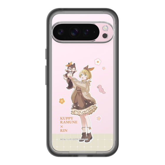 スリムプロテクションプレミアムケース［ 初音ミク×クッピーラムネ - 鏡音リン×ラム - 等身イラスト2 ］