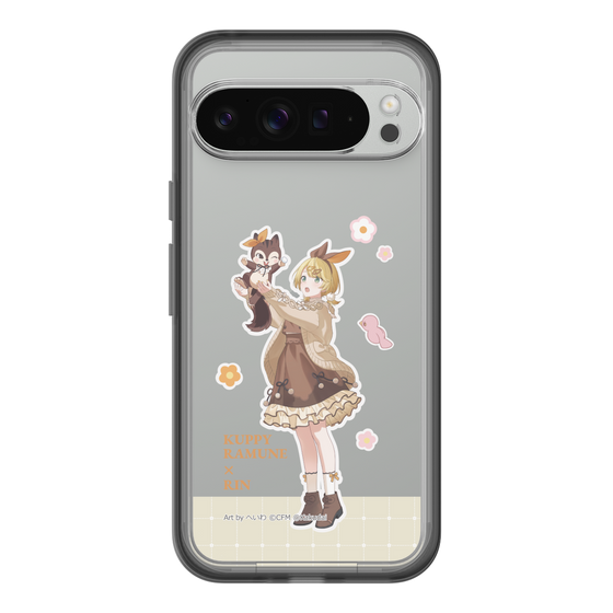 スリムプロテクションプレミアムケース［ 初音ミク×クッピーラムネ - 鏡音リン×ラム - 等身イラスト2 ］
