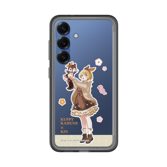 スリムプロテクションプレミアムケース［ 初音ミク×クッピーラムネ - 鏡音リン×ラム - 等身イラスト2 ］
