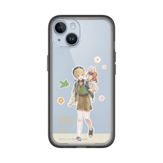スリムプロテクションプレミアムケース［ 初音ミク×クッピーラムネ - 鏡音レン×クッピー - 等身イラスト2 ］
