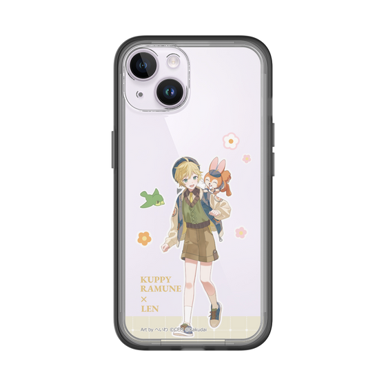 スリムプロテクションプレミアムケース［ 初音ミク×クッピーラムネ - 鏡音レン×クッピー - 等身イラスト2 ］