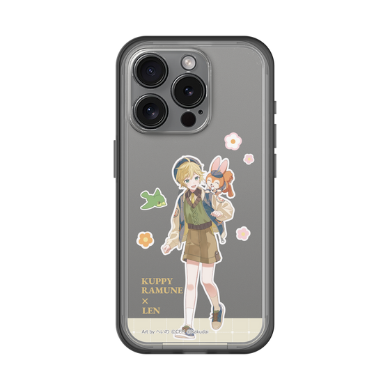 スリムプロテクションプレミアムケース［ 初音ミク×クッピーラムネ - 鏡音レン×クッピー - 等身イラスト2 ］