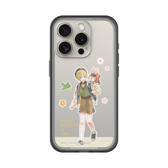 スリムプロテクションプレミアムケース［ 初音ミク×クッピーラムネ - 鏡音レン×クッピー - 等身イラスト2 ］