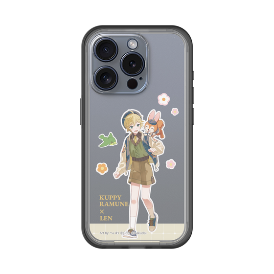 スリムプロテクションプレミアムケース［ 初音ミク×クッピーラムネ - 鏡音レン×クッピー - 等身イラスト2 ］