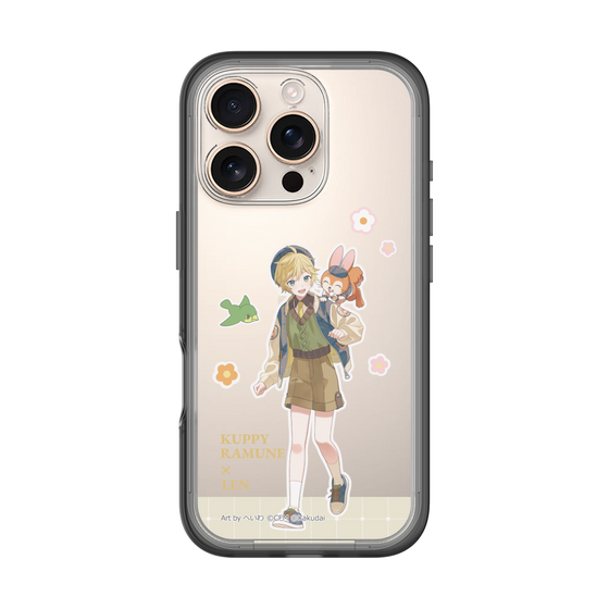 スリムプロテクションプレミアムケース［ 初音ミク×クッピーラムネ - 鏡音レン×クッピー - 等身イラスト2 ］