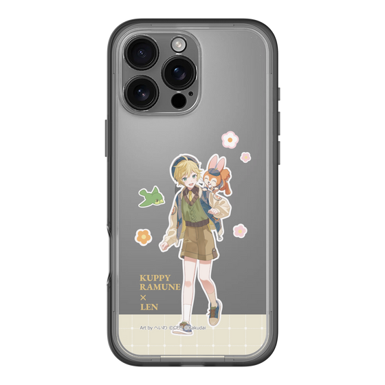 スリムプロテクションプレミアムケース［ 初音ミク×クッピーラムネ - 鏡音レン×クッピー - 等身イラスト2 ］