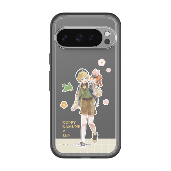 スリムプロテクションプレミアムケース［ 初音ミク×クッピーラムネ - 鏡音レン×クッピー - 等身イラスト2 ］