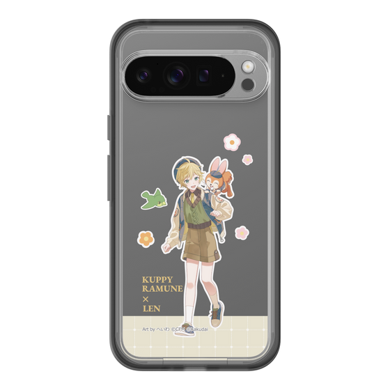 スリムプロテクションプレミアムケース［ 初音ミク×クッピーラムネ - 鏡音レン×クッピー - 等身イラスト2 ］
