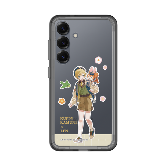 スリムプロテクションプレミアムケース［ 初音ミク×クッピーラムネ - 鏡音レン×クッピー - 等身イラスト2 ］