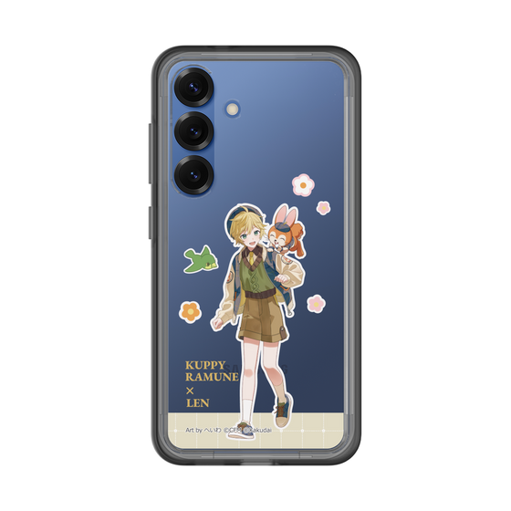 スリムプロテクションプレミアムケース［ 初音ミク×クッピーラムネ - 鏡音レン×クッピー - 等身イラスト2 ］