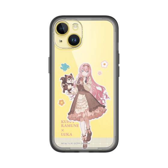 スリムプロテクションプレミアムケース［ 初音ミク×クッピーラムネ - 巡音ルカ×ラム - 等身イラスト2 ］