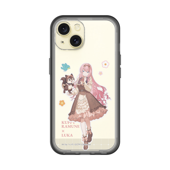 スリムプロテクションプレミアムケース［ 初音ミク×クッピーラムネ - 巡音ルカ×ラム - 等身イラスト2 ］