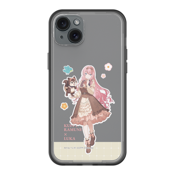 スリムプロテクションプレミアムケース［ 初音ミク×クッピーラムネ - 巡音ルカ×ラム - 等身イラスト2 ］