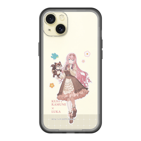 スリムプロテクションプレミアムケース［ 初音ミク×クッピーラムネ - 巡音ルカ×ラム - 等身イラスト2 ］