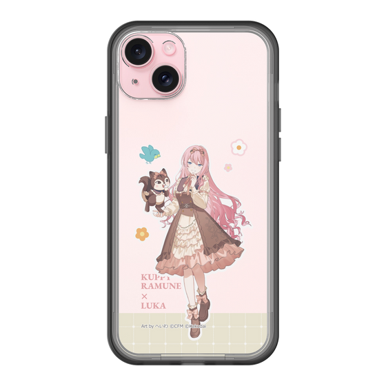 スリムプロテクションプレミアムケース［ 初音ミク×クッピーラムネ - 巡音ルカ×ラム - 等身イラスト2 ］