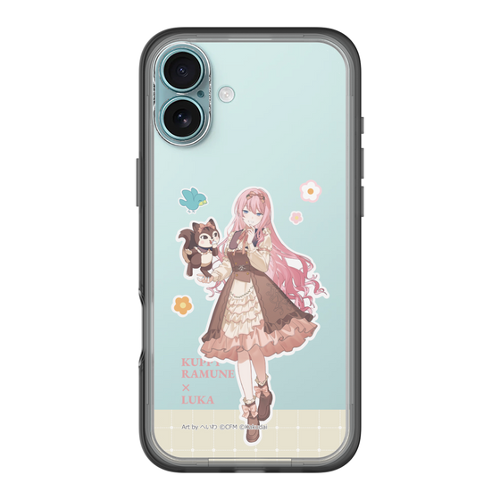 スリムプロテクションプレミアムケース［ 初音ミク×クッピーラムネ - 巡音ルカ×ラム - 等身イラスト2 ］