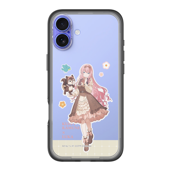 スリムプロテクションプレミアムケース［ 初音ミク×クッピーラムネ - 巡音ルカ×ラム - 等身イラスト2 ］