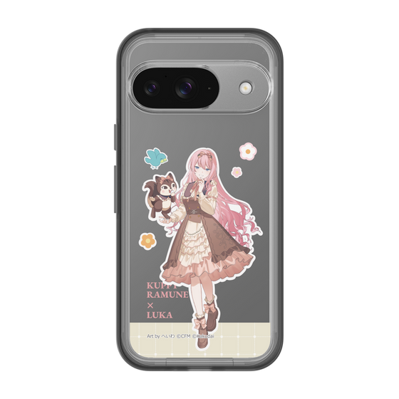 スリムプロテクションプレミアムケース［ 初音ミク×クッピーラムネ - 巡音ルカ×ラム - 等身イラスト2 ］