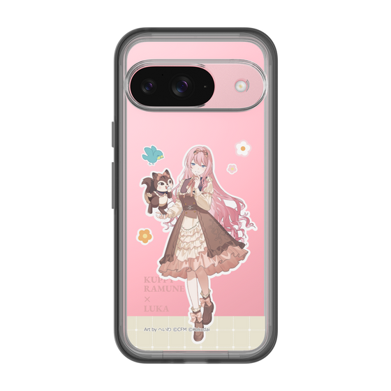 スリムプロテクションプレミアムケース［ 初音ミク×クッピーラムネ - 巡音ルカ×ラム - 等身イラスト2 ］