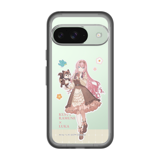 スリムプロテクションプレミアムケース［ 初音ミク×クッピーラムネ - 巡音ルカ×ラム - 等身イラスト2 ］