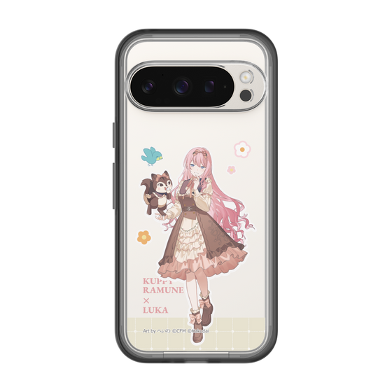 スリムプロテクションプレミアムケース［ 初音ミク×クッピーラムネ - 巡音ルカ×ラム - 等身イラスト2 ］