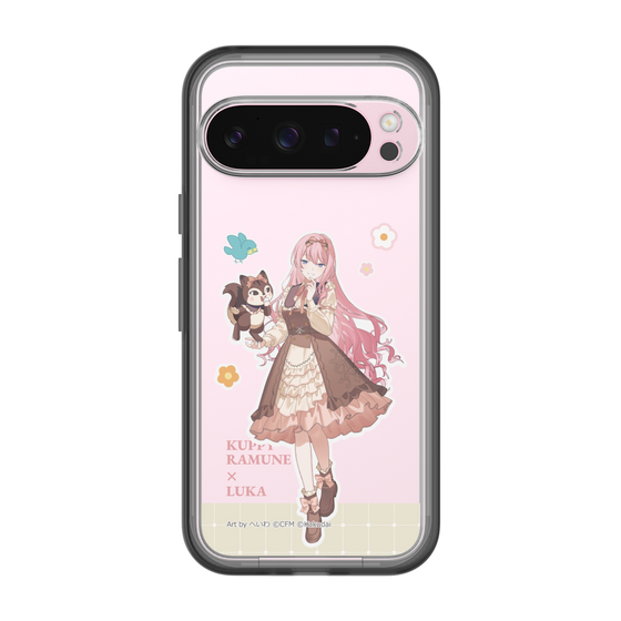 スリムプロテクションプレミアムケース［ 初音ミク×クッピーラムネ - 巡音ルカ×ラム - 等身イラスト2 ］