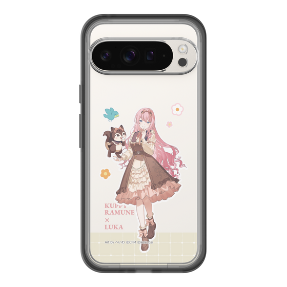 スリムプロテクションプレミアムケース［ 初音ミク×クッピーラムネ - 巡音ルカ×ラム - 等身イラスト2 ］