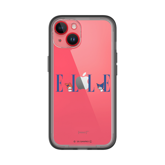 スリムプロテクションプレミアムケース［ ELLE×マイメロディ＆クロミ - ロゴ ］
