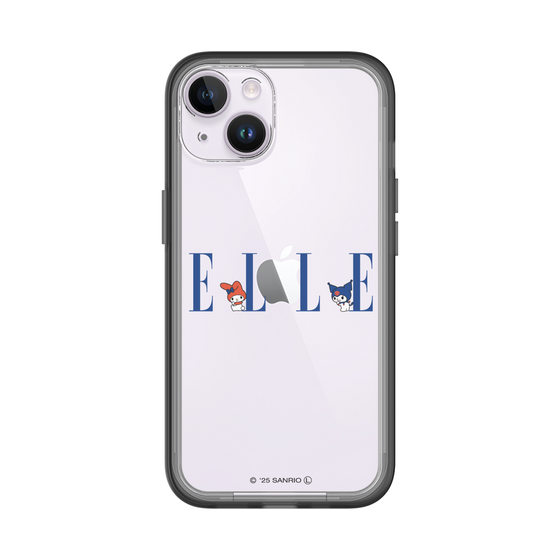 スリムプロテクションプレミアムケース［ ELLE×マイメロディ＆クロミ - ロゴ ］