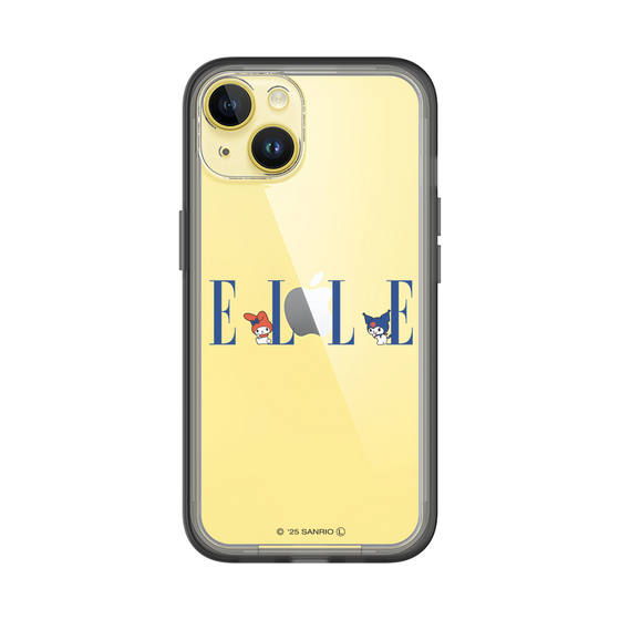 スリムプロテクションプレミアムケース［ ELLE×マイメロディ＆クロミ - ロゴ ］