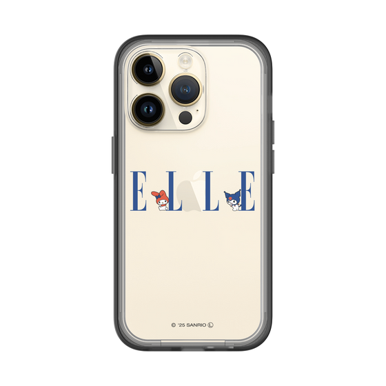 スリムプロテクションプレミアムケース［ ELLE×マイメロディ＆クロミ - ロゴ ］