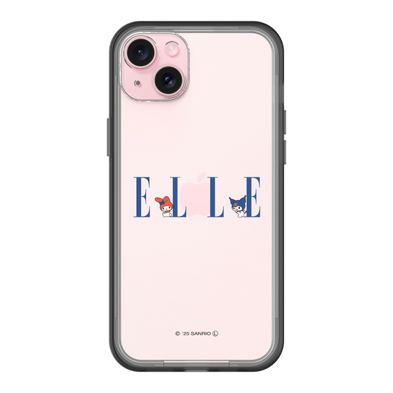 スリムプロテクションプレミアムケース［ ELLE×マイメロディ＆クロミ - ロゴ ］