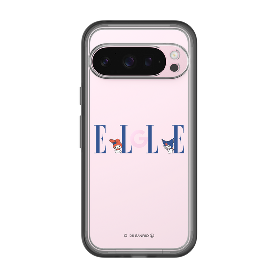 スリムプロテクションプレミアムケース［ ELLE×マイメロディ＆クロミ - ロゴ ］
