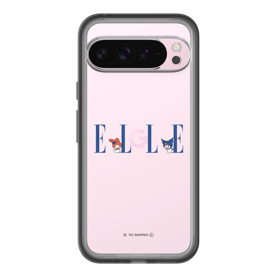 スリムプロテクションプレミアムケース［ ELLE×マイメロディ＆クロミ - ロゴ ］
