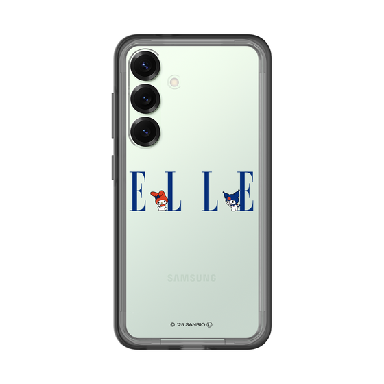 スリムプロテクションプレミアムケース［ ELLE×マイメロディ＆クロミ - ロゴ ］