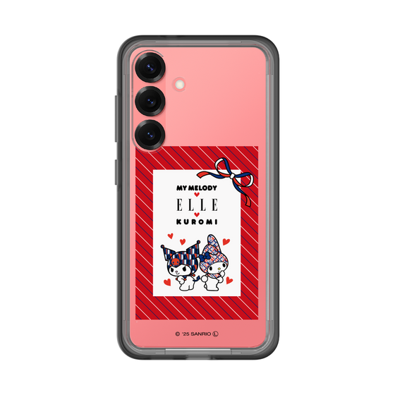 スリムプロテクションプレミアムケース［ ELLE×マイメロディ＆クロミ - トリコロールカラーグラフィック1 ］