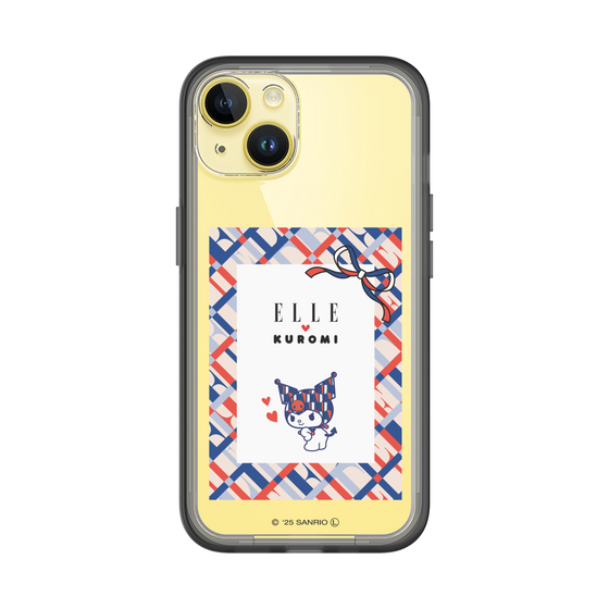 スリムプロテクションプレミアムケース［ ELLE×マイメロディ＆クロミ - トリコロールカラーグラフィック2 ］