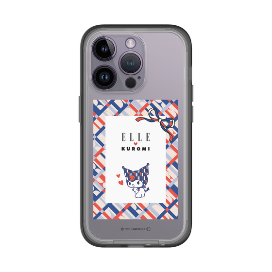 スリムプロテクションプレミアムケース［ ELLE×マイメロディ＆クロミ - トリコロールカラーグラフィック2 ］