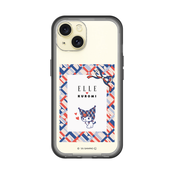 スリムプロテクションプレミアムケース［ ELLE×マイメロディ＆クロミ - トリコロールカラーグラフィック2 ］