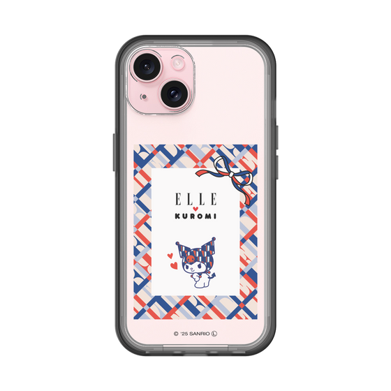 スリムプロテクションプレミアムケース［ ELLE×マイメロディ＆クロミ - トリコロールカラーグラフィック2 ］