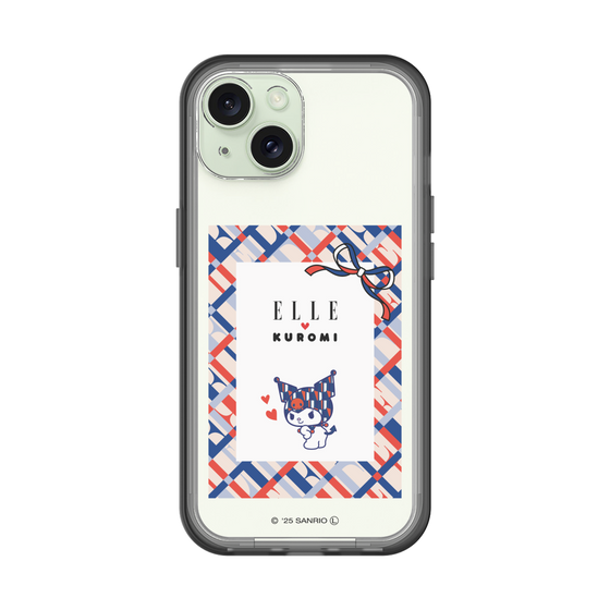 スリムプロテクションプレミアムケース［ ELLE×マイメロディ＆クロミ - トリコロールカラーグラフィック2 ］