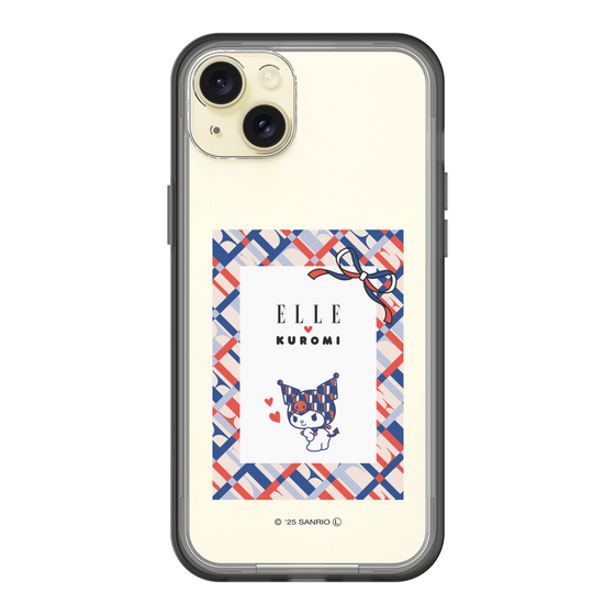 スリムプロテクションプレミアムケース［ ELLE×マイメロディ＆クロミ - トリコロールカラーグラフィック2 ］