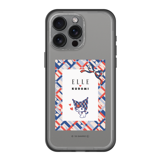 スリムプロテクションプレミアムケース［ ELLE×マイメロディ＆クロミ - トリコロールカラーグラフィック2 ］